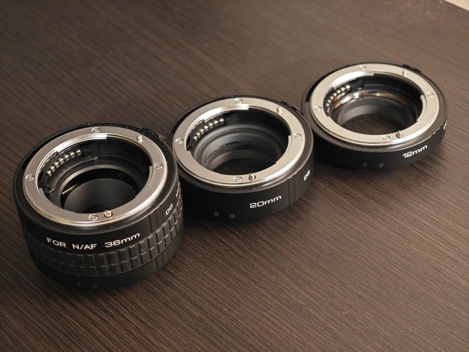 Макро пръстени Kenko за Nikon с предаване на бленда и AF