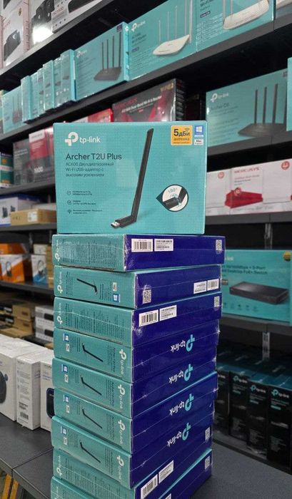 Wi-Fi адаптер TP-Link Archer T2U Plus AC600 – 5dBi антенна, гарантия