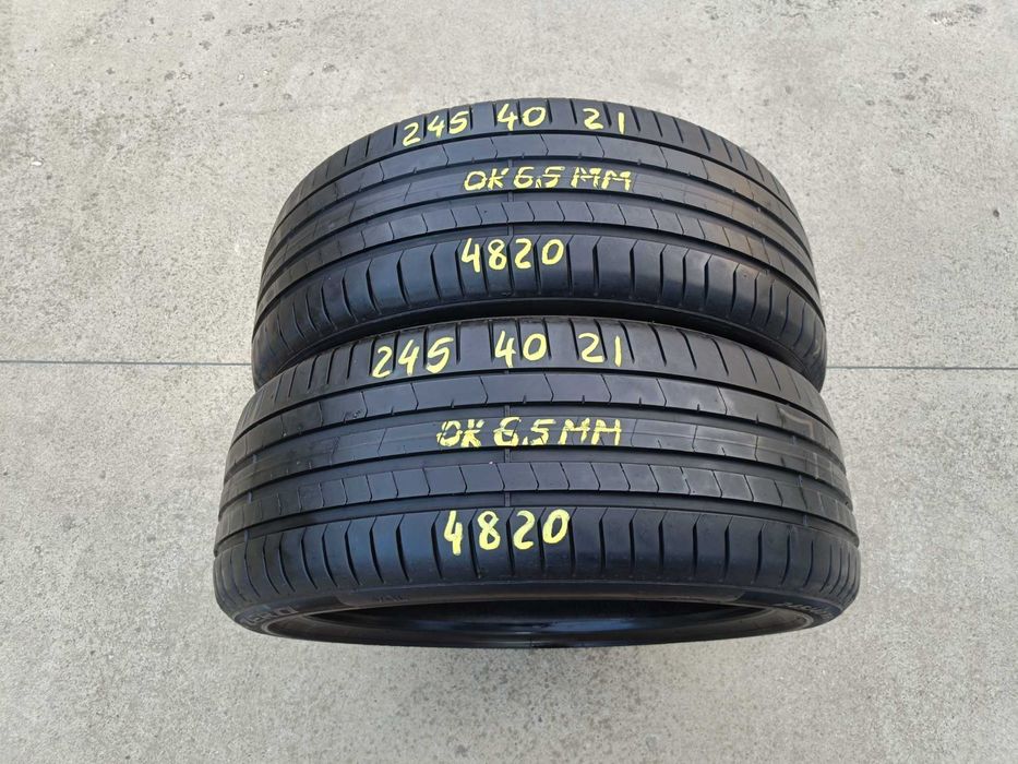 Doua anvelope vara 245 40 21 pirelli p zero pz4 profil de 6,5 mm