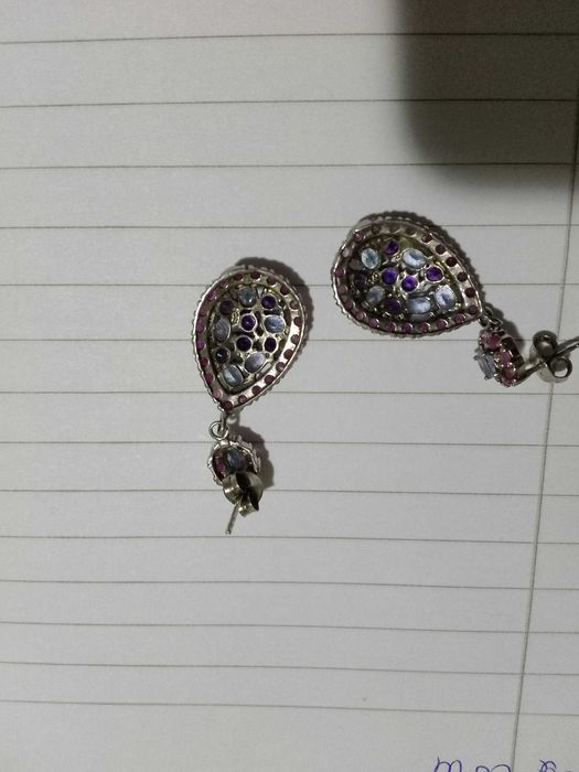 обици с натурални рубини - 8  03