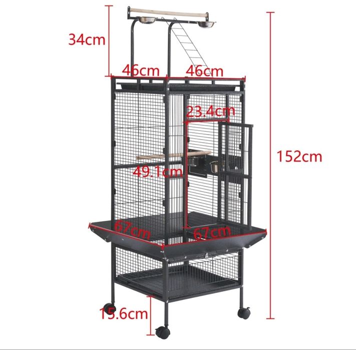 Клетка за голям или среден папагал