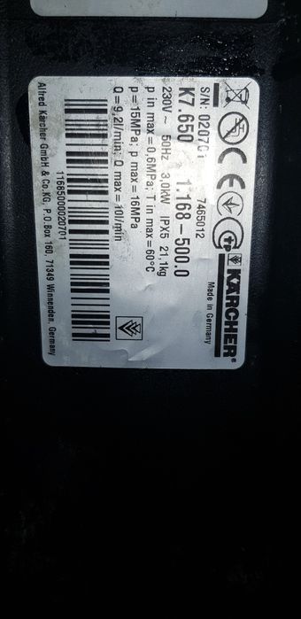 Karcher k 7.650,aparat,de spalat sub presiune