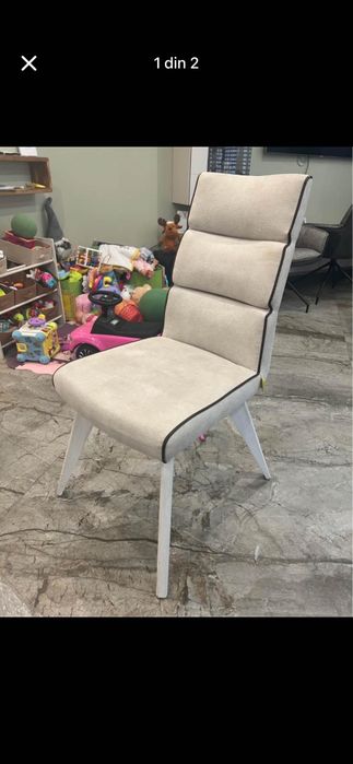 Scaun Jasmin, Alb, 67,5 x 101 x 46,5 cm