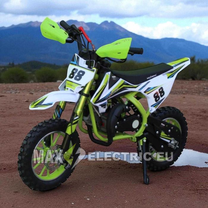 Детски Бензинов Кросов Мотор MX Sport 50 кубика Green