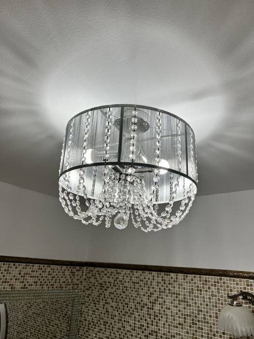 Plafoniera cristale Globo Walla