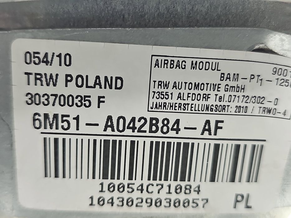 Airbag pasager Ford Focus 2 Combi (DA) [Fabr 2004-2012] 6M51-A042B84-A