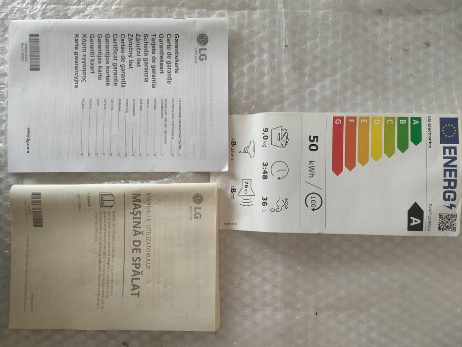 LG Machina de Spălat rufe 9kg