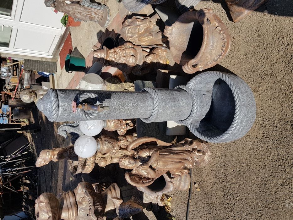 Pompa apa din beton/cismea beton (argintiu) pompa apa beton