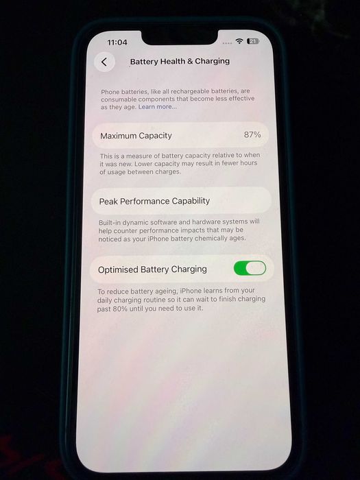 iPhone 13 256GB Blue Impecabil + 2 Încărcătoare Originale + Husă