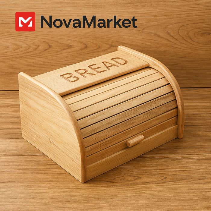 Хлебница деревянная роллетная

• Изготовлена из натурального дерева —