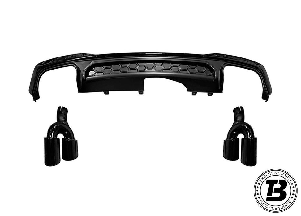 Set Grile si Difuzor compatibila cu Audi A7 C8 RS7 Design