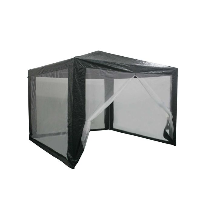 Pavilion Cort Foisor Patrat 3x3m Cadru Plasa Antitantari LivratGRATUIT