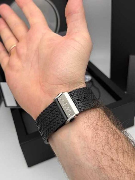 hb big bang 44mm сребристо черно