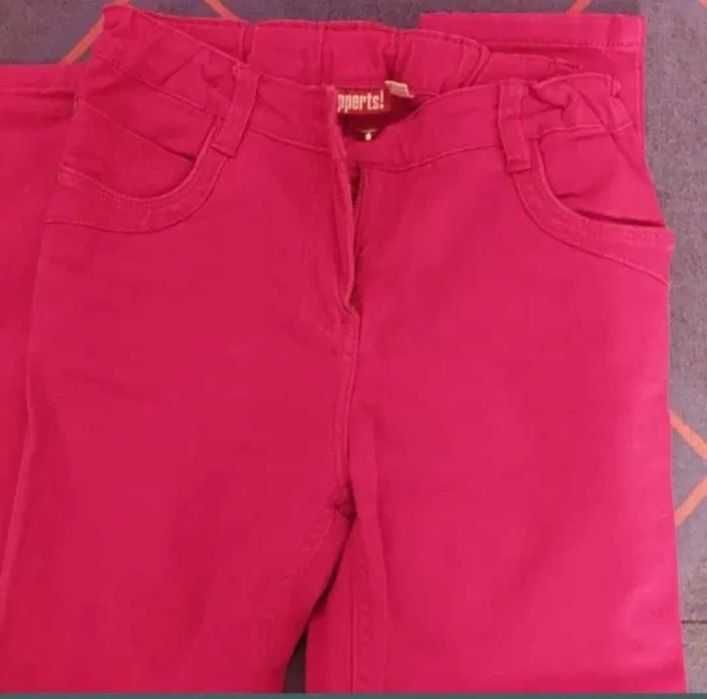 Pantalon bumbac fucsia XXS/XS