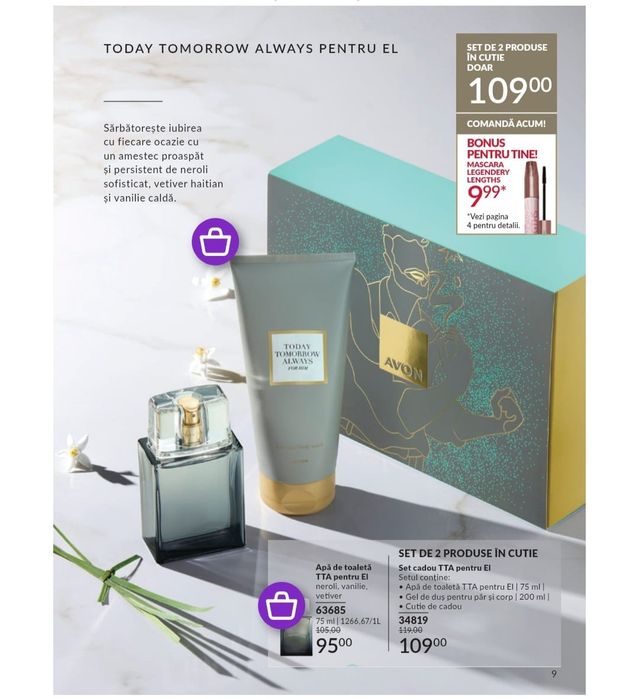 Oferta Today,valabilă doar astăzi, oricare SET, 80 lei!