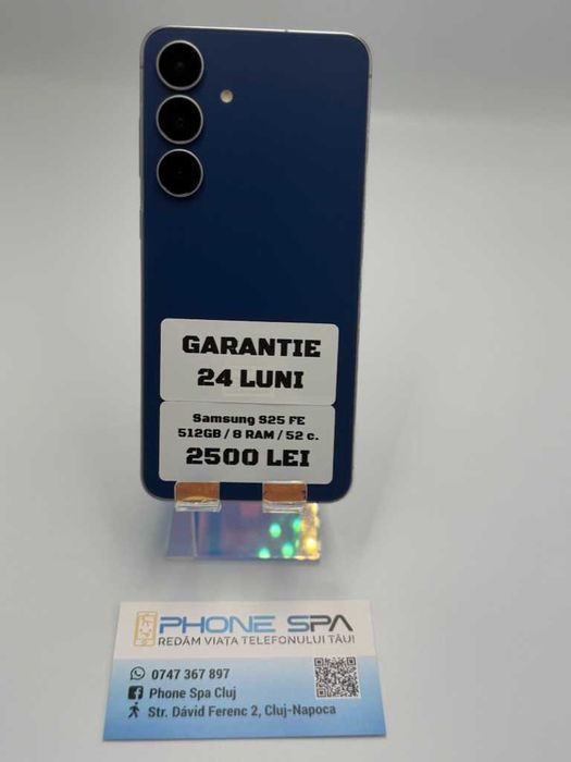 Samsung S25 Fe 512Gb 8RAM 52c - Din magazin,cu garantie! RATE TBI !
