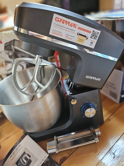 Mixer cu bol din otel inoxidabil G3Ferrari Pastaio cu performante prof