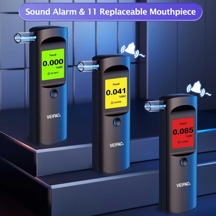 VEIPAO Професионален, преносим дрегер с 11 мундщука  и цифров  екран