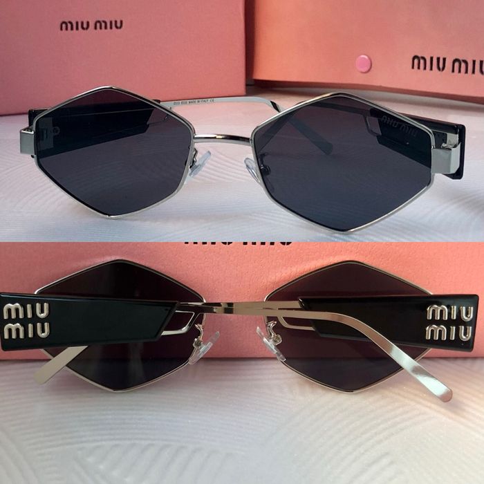 Дамски слънчеви очила ромб 3 цвята черни