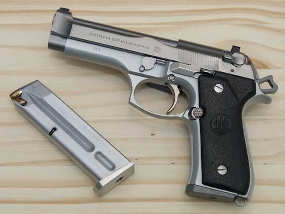 Pistol FullMETAL Airsoft F.B.I Modell=>4,7J Co2 217M/S SILVER