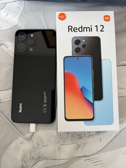 Мобильный телефон Redmi 12, 128gb сотовый, сотка идеал