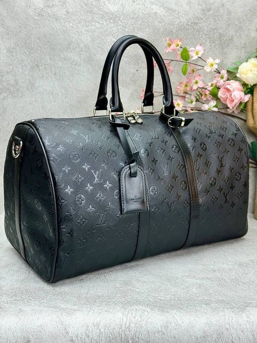 Geanta unisex Louis Vuitton voiaj, saculet, etichetă