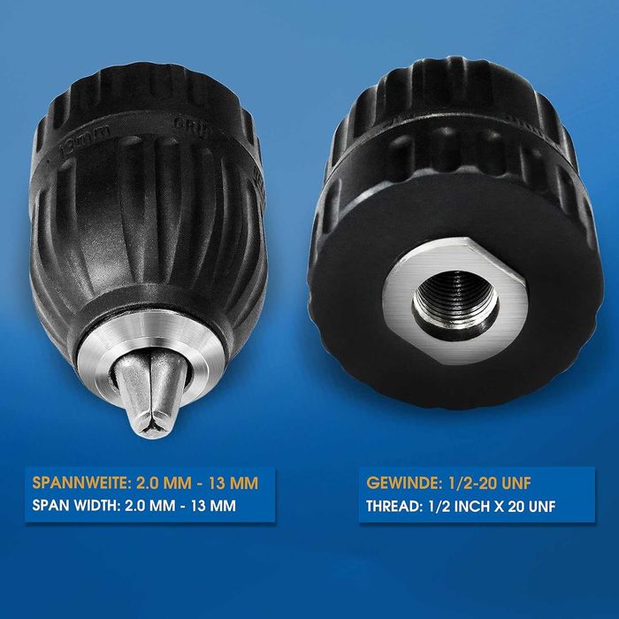S&R безключов патронник за бормашина, 2 mm 13 mm, SDS plus, Германия