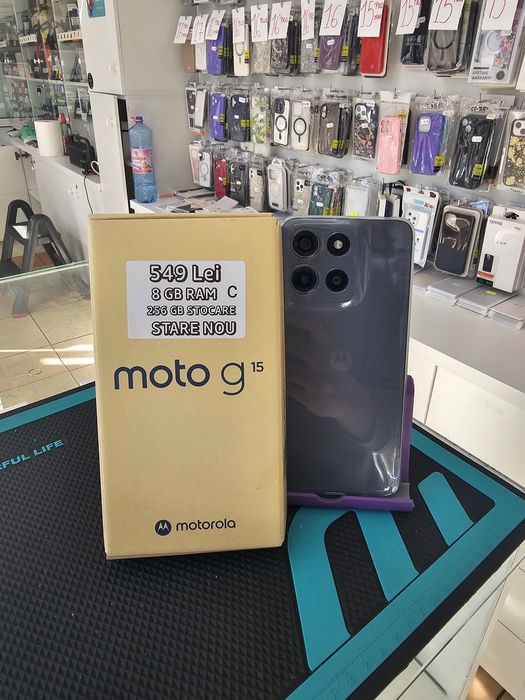 Motorola G15, 8/256 GB, Nou, Garanție