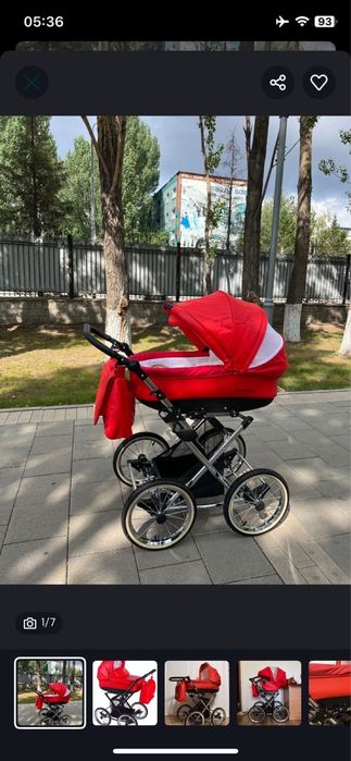 Коляска 2в1 Экокожа Польша