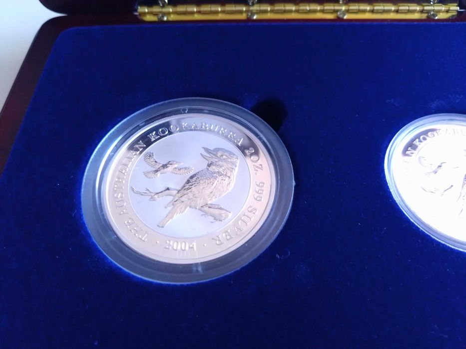 Сребърни монети "Kookaburra", 1 oz, 2 oz Австралия