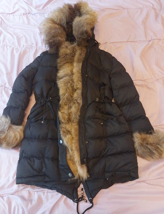 Дамско зимно яке с качулка