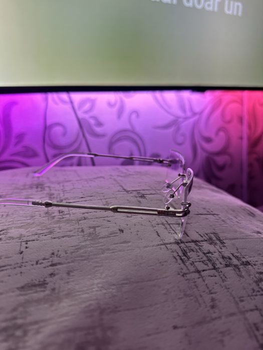 Ochelari rimless de design — lentile transparente (fără protecție UV)