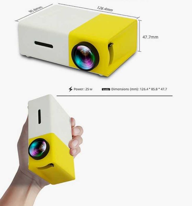 Доступный LED проектор для вашего дома YG 300F 240P atv7