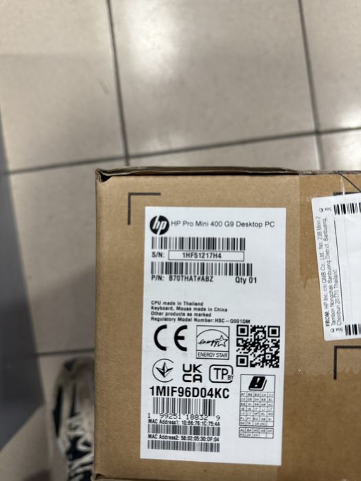 And unitate hp pro mini 400 g9 i3 13100t 8gb ssd 256gb