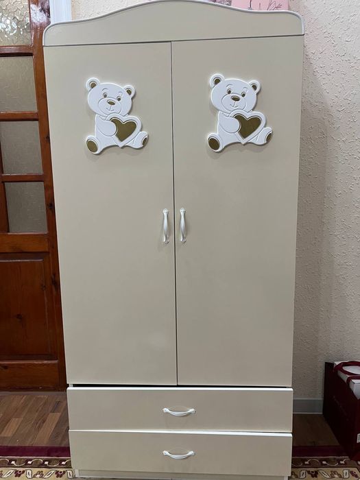 Bolalar uchun detski shkaf karavat