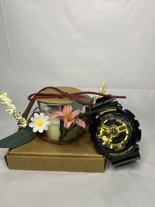 Casio G-SHOCK Negru Galben – Model Sport | Set Complet | Aspect Impresionant