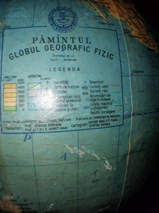 Glob pământesc ani 70'