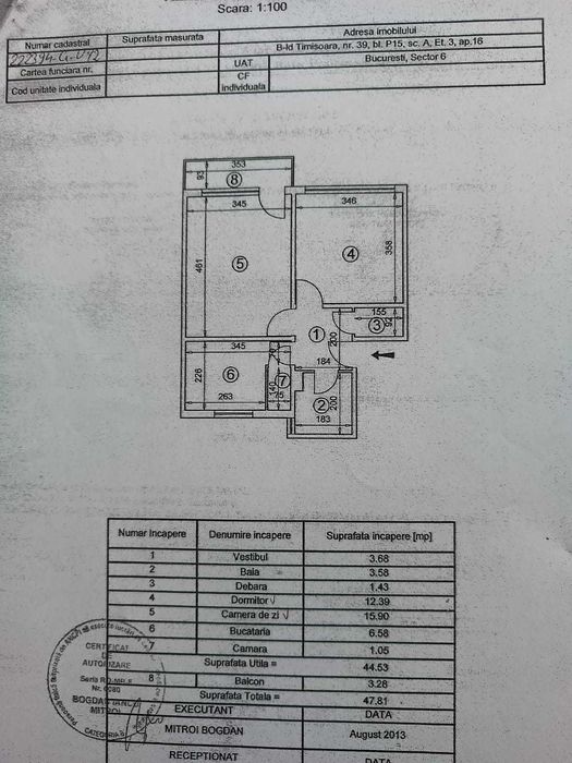 Vânzare apartament decomandat cu 2 camere direct proprietar,   București ,  Drumul Taberei Plaza Romania