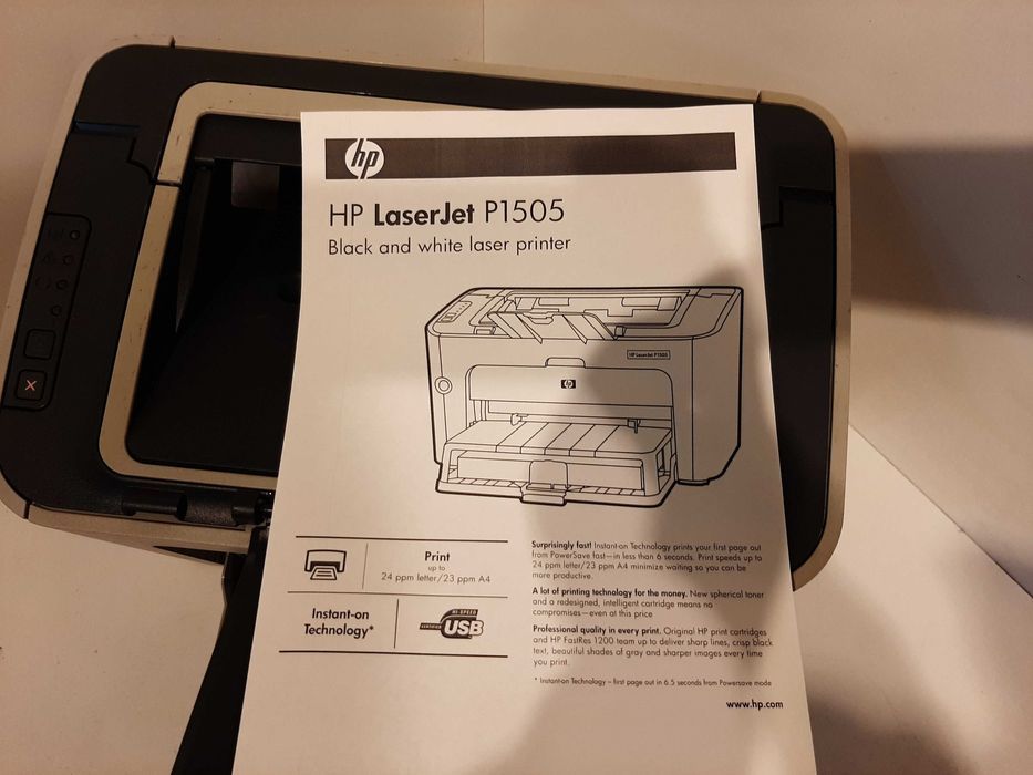 Принтер лазерный HP LaserJet P1505, ч/б, A4