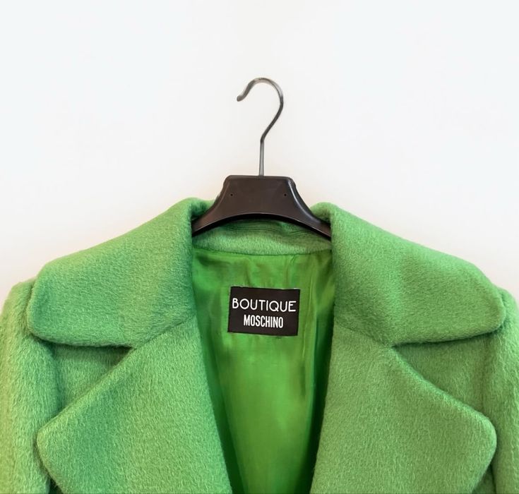 Пальто из шерсти и мохера Moschino