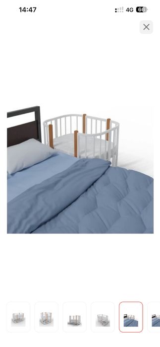 Продам кроватку с бортиками и два матраца