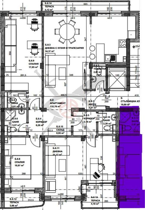 Многостаен апартамент в кв. Кръстова вада № 62028