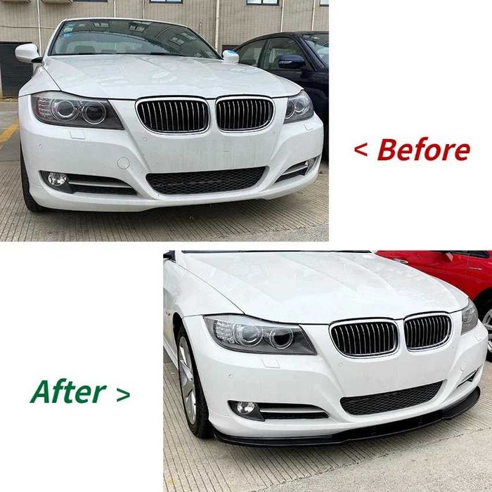 Lip Bara Fata Prelungire Extensie BMW E90 Facelift Bara Normala, Negru