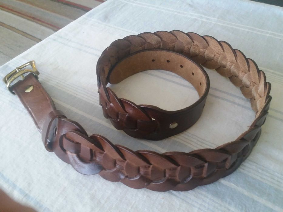 Дамски дизайнерски колан от естествена кожа