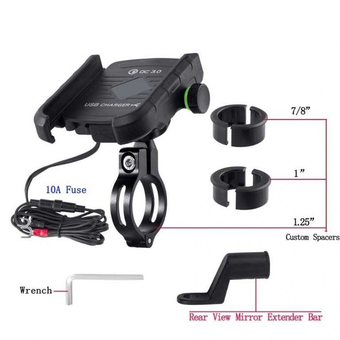 Suport telefon PH-06, motocicleta, bicicleta, trotineta, waze, maps