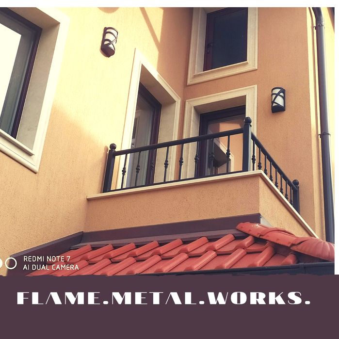 Метална ограда, ограда от ковано желязо, желязна ограда