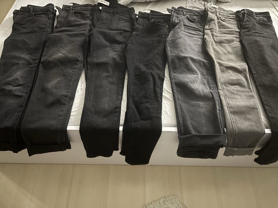 Черни дънки zara, reserved, pull&bear, stragivarius