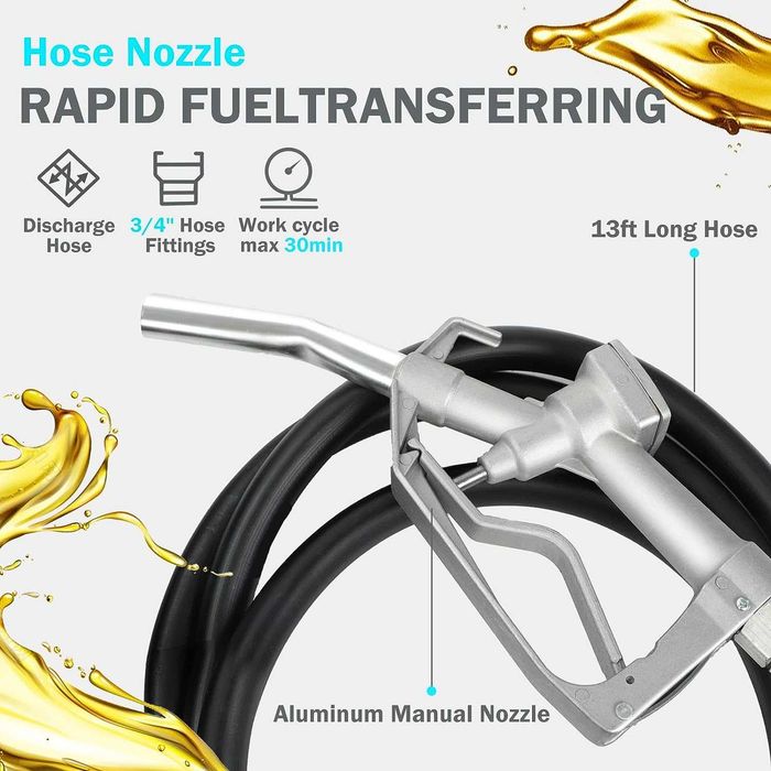 Pompa transfer motorina,benzina tensiune 12v si cutie transport