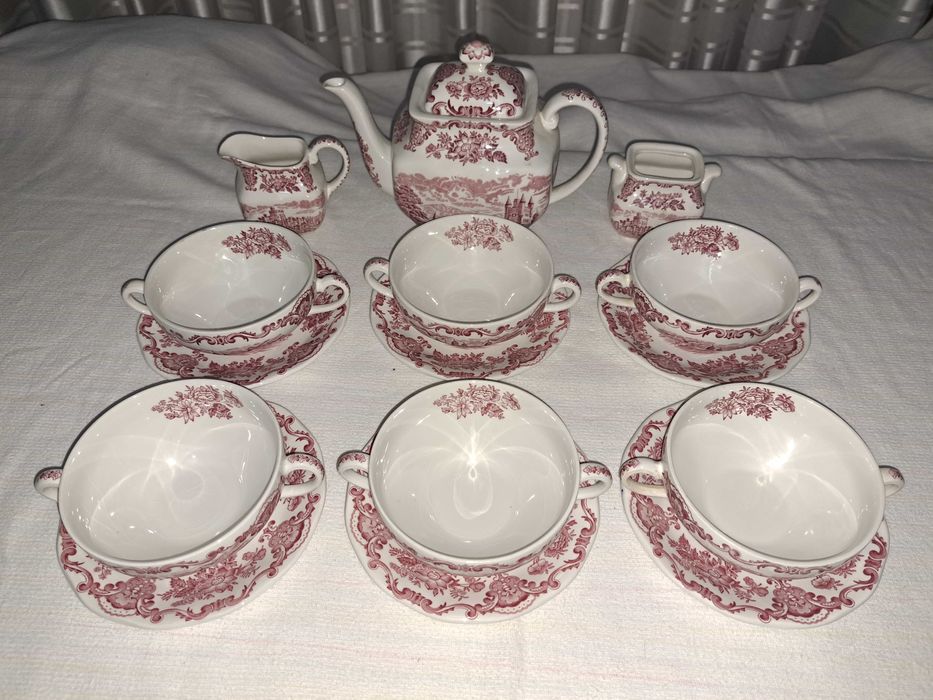 set cesti portelan englezesc Royal Homes of Britain 6 persoane