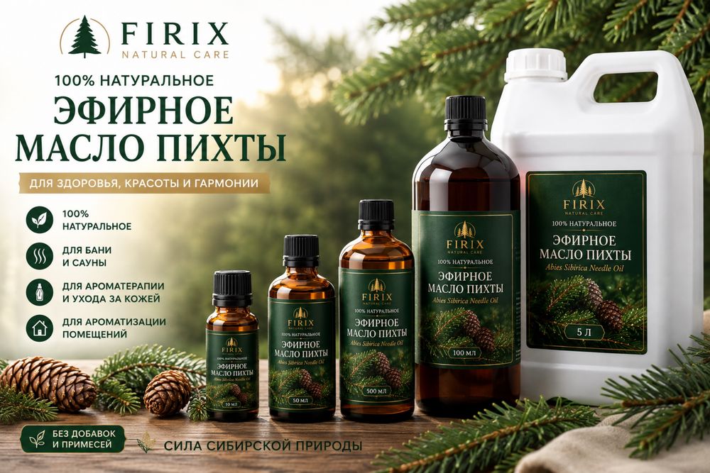 Натуральное пихтовое масло (100% эфирное)